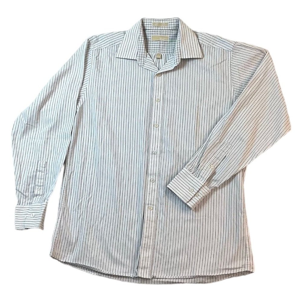 Michael Kors Men's Long Sleeve Button Up Shirt Size Large 16-34/35